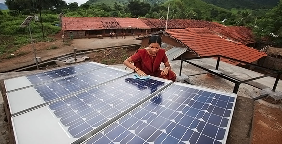 انرژی خورشیدی در اقتصاد رو به پیشرفت هند